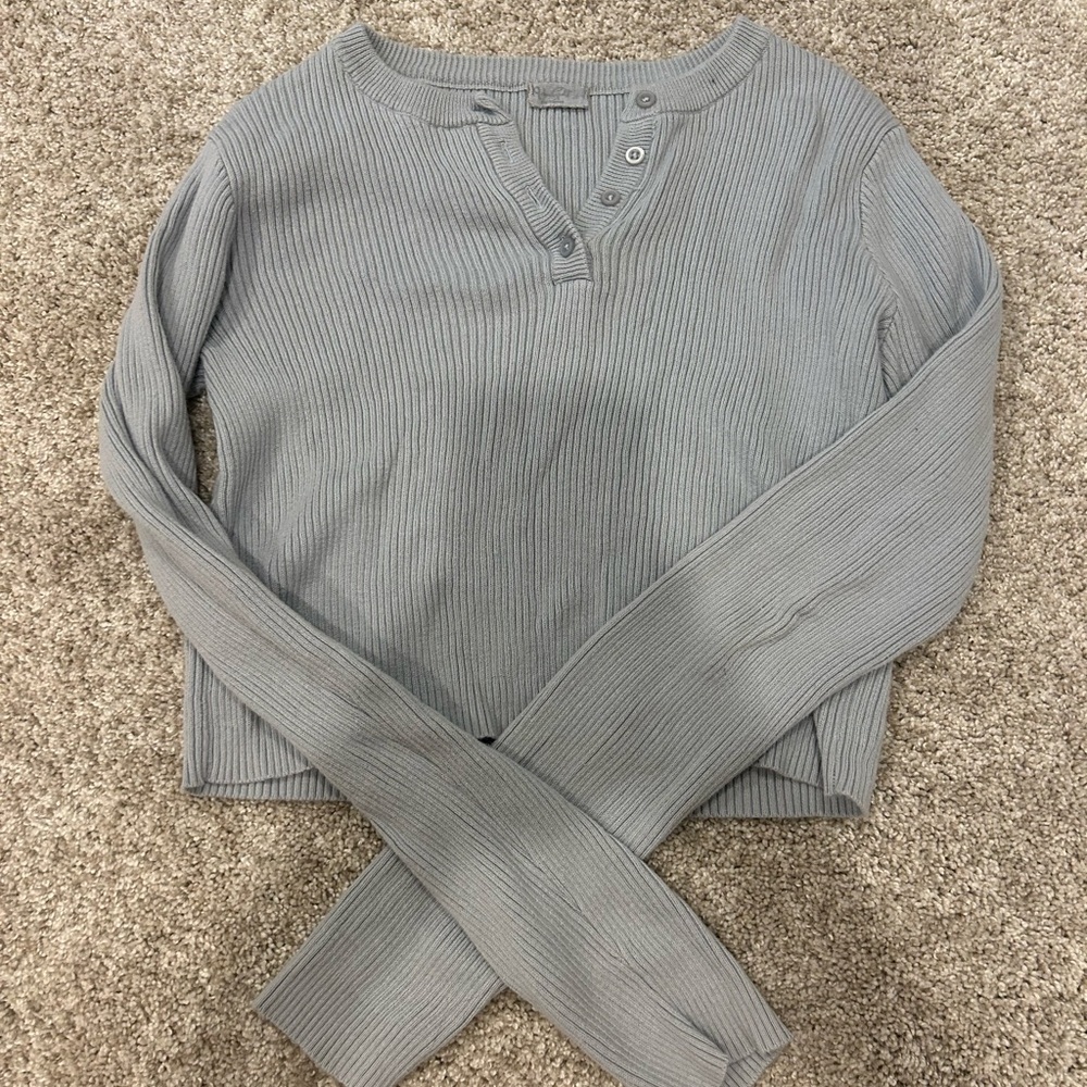 Brandy Melville long blue/gray top sweater